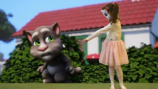 My Talking Tom and girl Angela shorts in real life. DIY