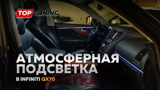 Атмосферная подсветка салона Infiniti QX70 – Ambient MTF RGB 18 в 1