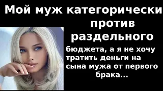 Истории из жизни Мой муж категорически против раздельного бюджета, а я не хочу