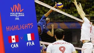 CANADA vs. FRANCE - Highlights Men | Week 5 | Volleyball Nations League 2019