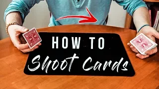 How To SHOOT CARDS from One HAND to the OTHER - Tutorial