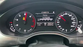 Разгон 0-100 с launch Audi C7 2.8 Quattro  stage 1 240л.с.