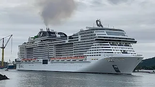 MSC Grandiosa Saindo do Porto de Santos 25/11/23