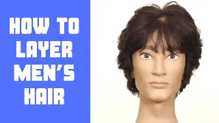 Feathered Layers Men’s Haircut Tutorial - TheSalonGuy