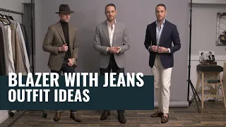 How To Wear A Blazer With Jeans | 5 Different Outfit Ideas | How To Style Blazers