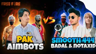 NOMI FF Squad Vs Smooth 444 Squad (Nonstop Gaming main team😱) | Pak Vs India FF