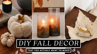 DIY FALL DECOR You Actually Want To Make! 🍂 Budget Friendly & Easy!