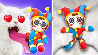 Love Story of Cat and Pomni. Digital Circus Game Book. My Cat saves Digital Cirsus! Crafts, Gadgets