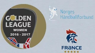 Norway VS France Handball Golden League women 2016 2017 2nd round