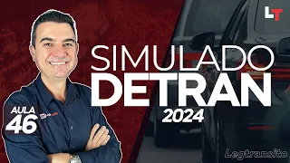 SIMULADO DETRAN QUESTÕES 2024 - AULA 46 #SimuladoLegTransito2024 #Detran2024