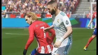 Griezmann vs Real Madrid - Gameplay PES 2018 Solo Superstar