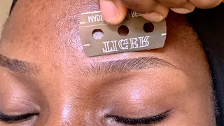 HOW TO SHAPE YOUR EYEBROWS WITH RAZOR BLADE. | Very Detailed!!!