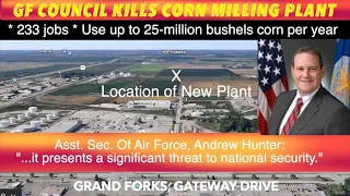 Grand Forks Council Kills Corn Milling Plant, After It's Called A National Security Threat