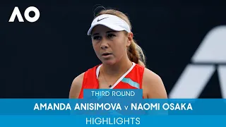 Amanda Anisimova v Naomi Osaka Highlights (3R) | Australian Open 2022