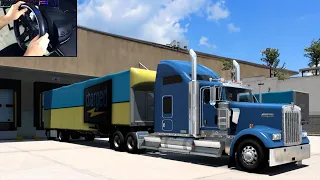 American Truck Simulator - Waste Paper Transport - Steering Wheel | Thrustmaster T300RS Gameplay