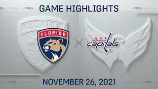 NHL Highlights | Panthers vs. Capitals - Nov. 26, 2021
