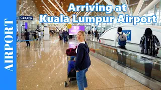 ARRIVING AT KUALA LUMPUR Airport in December - International Arrivals at KLIA International Airport