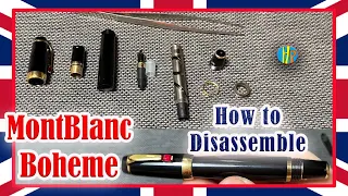 How to Disassemble Montblanc Boheme for restoration and how to re-assemble fountain pen