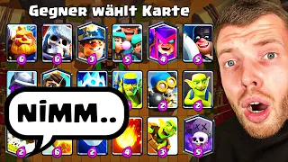 GEGNER WÄHLT MEINE KARTEN...😫❌ (Mega Auswahl eskaliert) | Clash Royale Deutsch