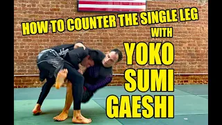 Counter Single Leg Takedown: Yoko Sumi Gaeshi To Kimura (No Gi BJJ | Jiu Jitsu | Grappling)