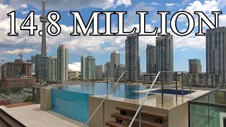 14.8 Million Dollar Penthouse Apartment Tour | Downtown Toronto