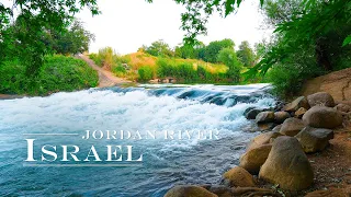 JORDAN RIVER. Walk in The Early Morning. ALL SOUNDS ARE REAL