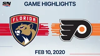 NHL Highlights | Panthers vs. Flyers – Feb. 10, 2020
