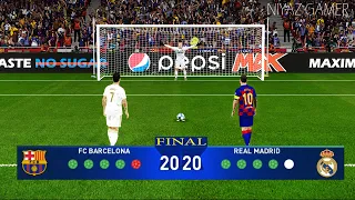 PES 2020 | Barcelona vs Real Madrid | Final UEFA Champions League UCL | Penalty Shootout | Gameplay