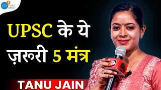 Tanu Jain Mam Session in Josh talks | 5 mantras | @Tathastuics | UPSC Motivation | Josh Talks UPSC