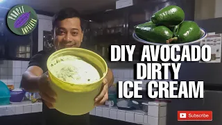 DIY AVOCADO DIRTY ICE CREAM