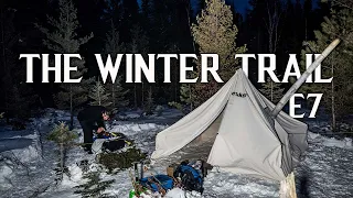 10 Days Winter Camping in the Northern Forest - E.7 - a Runaway Toboggan & Dangerous Ice