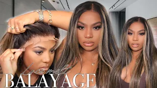 EASY BALAYAGE BOMBSHELL FULL Lace Install!Ft. Arabella