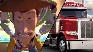 Woody and Buzz Use a Rocket to Chase a Truck | Toy Story | Youtube Poop