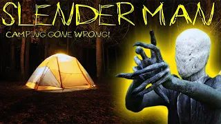 SLENDER MAN DESTROYED OUR TENT CAUGHT ON CAMERA (SLENDER MAN EXPERIMENT PART 2) GONE WRONG