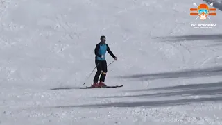 Nauka jazdy na nartach - skręt równoległy długi