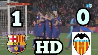 FC Barcelona vs Valencia 1-0 - All Goals & Extended Highlights - CDR 01/02/2018 HD