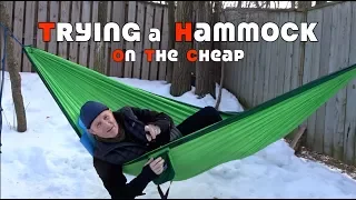 Trying a Camping Hammock on the Cheap