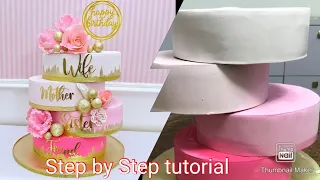 Fondant decoration technique| trending Fondant cake