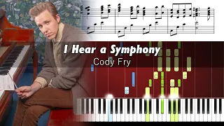 Cody Fry - I Hear a Symphony - Accurate Piano Tutorial with Sheet Music