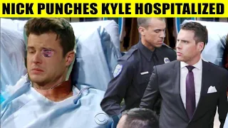 CBS Young And The Restless Spoilers Nick punches Kyle in the hospital because he betrayed Summer