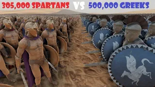 305,000 Spartans vs 500,000 Greek Hoplites | Ultimate Epic Battle Simulator 2