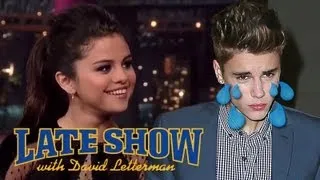 Selena Gomez Made Justin Bieber Cry - "David Letterman Show"