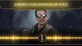 Johnny Cage Announcer Voice | Characters + Fatality/Brutality/Flawless Voice | Mortal Kombat 11