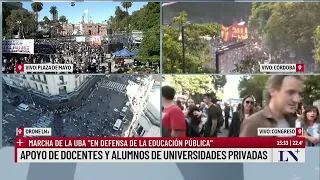 Marcha a Plaza de Mayo: reclamo contra el gobierno por el presupuesto universitario