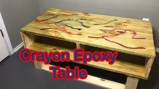 Making A Crayon Resin Table