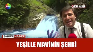 Mavi olmayan mavi göl!