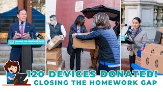 Closing the Homework Gap: Donation of Devices to Hartford Public Schools