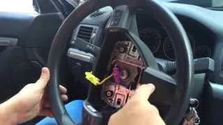 Как снять руль на Opel Vectra C, Astra H, Zafira B. How to remove the steering wheel on Opel