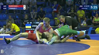 Repechage GR - 60 kg: I. KUROCHKIN (UKR) v. T. TOEROEK (HUN)