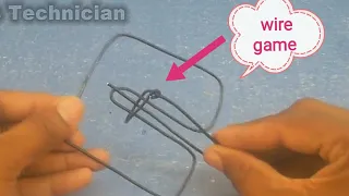 How to Make a Wire Puzzle Game  Metal Wire IQ Magic  Puzzle Brain Teaser